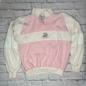 Pink & White Dragon Design Sweater